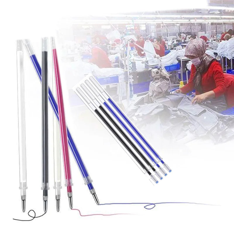 10pcs High Temperature Disappearing Marker Pens Rods Heat Wrap Fade Out Fabric DIY Sewing Drawing Lines Accessories